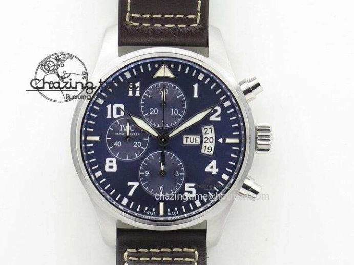 MIROTIME 0321 Youthful Pilot Chrono RG 3878 Gray Dial on Light Brown Leather Strap A 7394